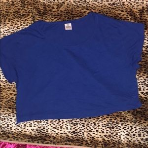 XS Victoria’s Secret Pink crop top blue